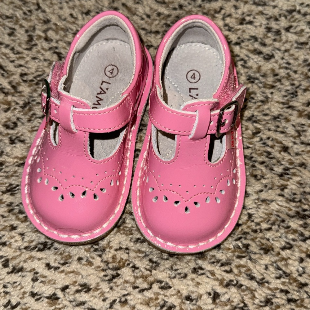 L'Amour Pink Buckle Shoes for Kids